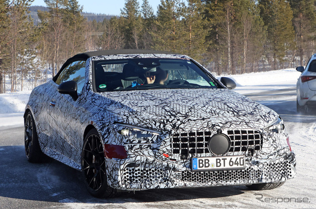 メルセデス AMG CLE 63 コンバーチブル プロトタイプ(スクープ写真)