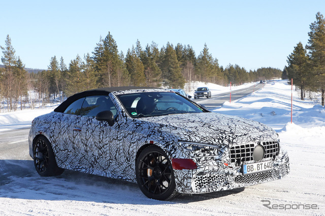 メルセデス AMG CLE 63 コンバーチブル プロトタイプ(スクープ写真)