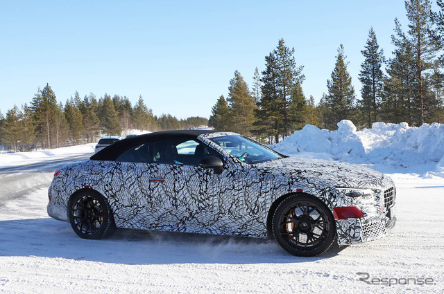 メルセデス AMG CLE 63 コンバーチブル プロトタイプ(スクープ写真)
