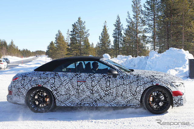 メルセデス AMG CLE 63 コンバーチブル プロトタイプ(スクープ写真)