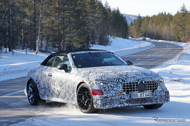メルセデス AMG CLE 63 コンバーチブル プロトタイプ(スクープ写真)