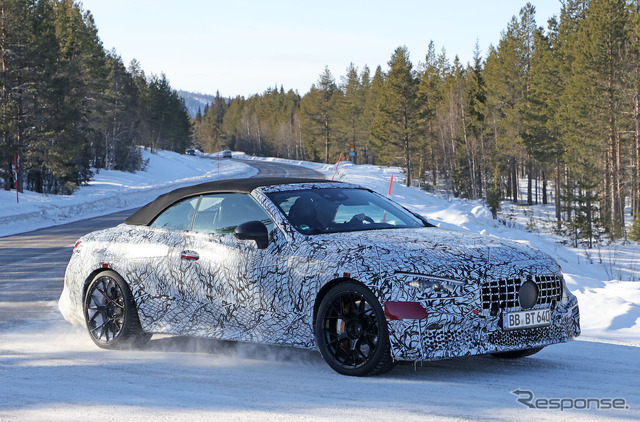 メルセデス AMG CLE 63 コンバーチブル プロトタイプ(スクープ写真)