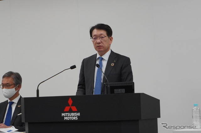 三菱自動車工業の加藤隆雄社長兼CEO