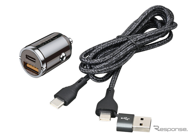 SEIWA・DC-USBプラグA+C PD20W C/A to Cケーブルセット(D615)