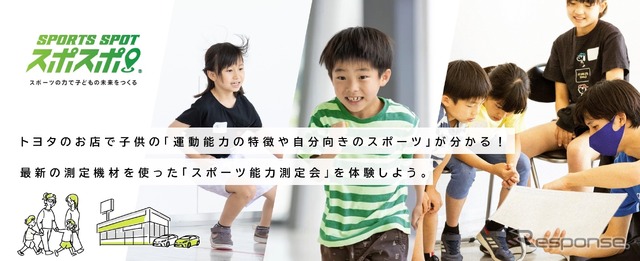 スポーツ能力測定会を体験できる「SPORTS SPOT スポスポ」(イメージ)