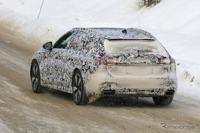 アウディ A4アバント 改め「A5アバント」(仮)プロトタイプ(スクープ写真)