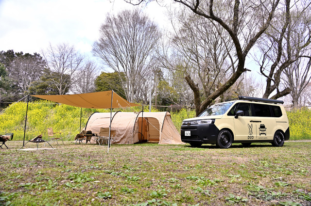 DODとステップワゴンがコラボしたウサップワゴン