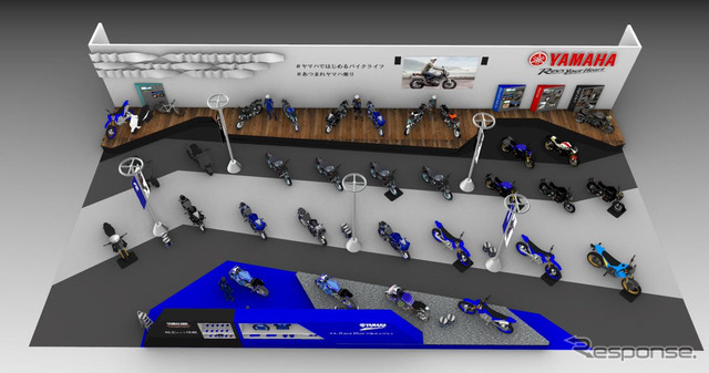 モーターサイクルショーでのヤマハ ブースイメージ