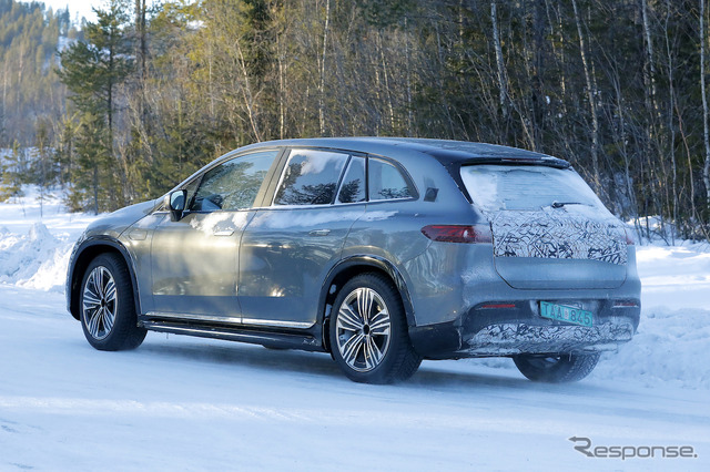メルセデスマイバッハ EQS SUV プロトタイプ(スクープ写真)