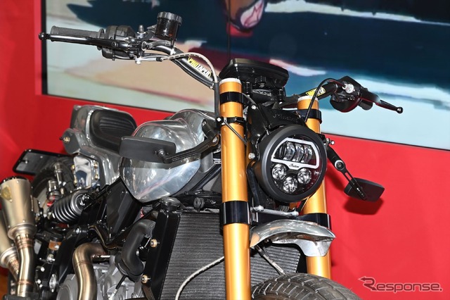 FTR1200SをカスタムしたB’z稲葉浩志氏の愛車『ソニック・テンプル』(東京モーターサイクルショー2023)