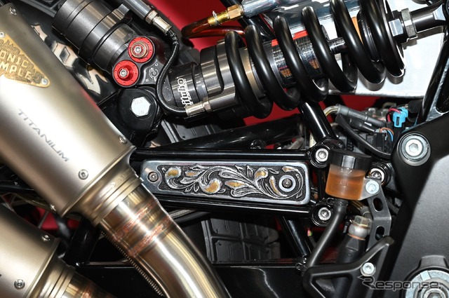 FTR1200SをカスタムしたB’z稲葉浩志氏の愛車『ソニック・テンプル』(東京モーターサイクルショー2023)