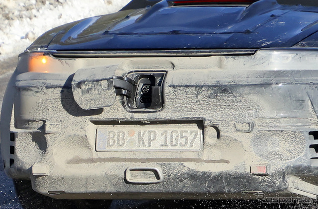 ポルシェ ボクスターEV プロトタイプ(スクープ写真)