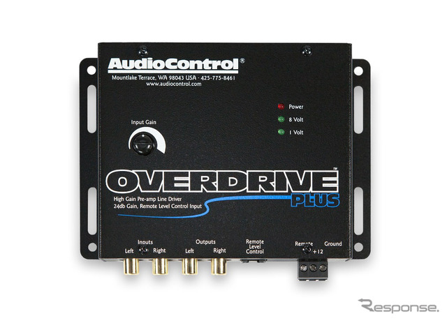 「ラインドライバー」の一例(オーディオコントロール・OVERDRIVE Plus)。