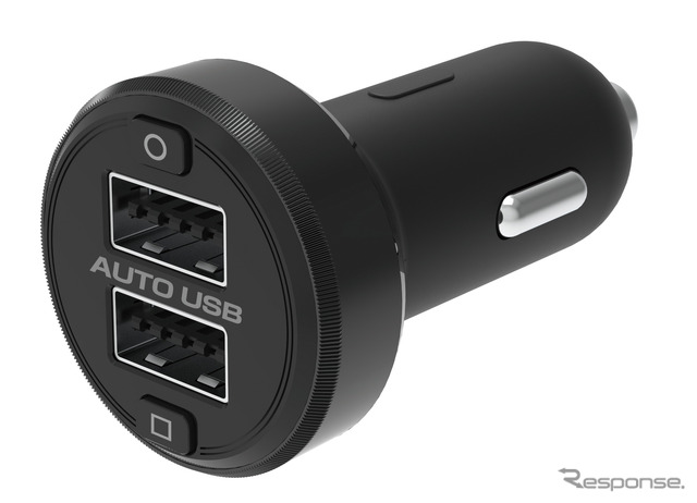 Kashimura・DC-4.8A-USB 2ポート アンビエントライト付き(DC-049)