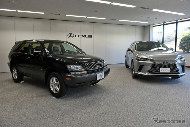 初代レクサスRX(日本名ハリアー)と新型RX