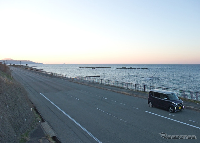 島根県西部、益田市の郊外にて。
