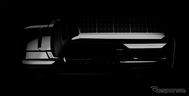 GMC ハマーEV の「オーバーランダーコンセプト」のティザー写真
