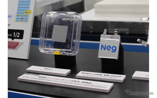 日本電気硝子ブース(二次電池展2023)