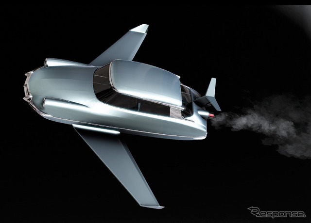1965年に公開された『Fantomas unleashed』（邦題：『ファントマ 電光石火』）に登場するシトロエンDSの空飛ぶ車