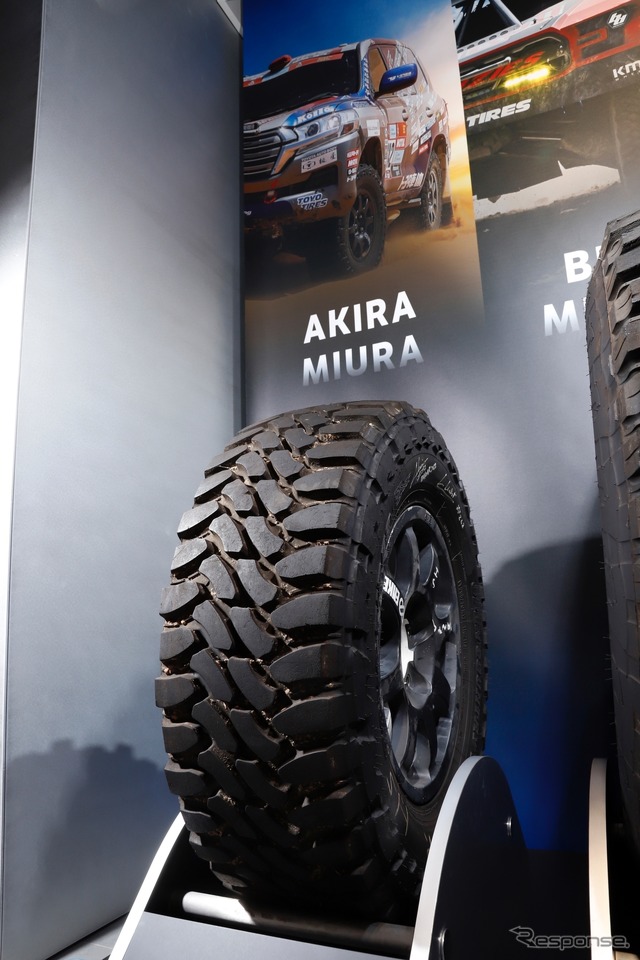 ダカールラリーで実際に三浦さんが使用した「オープンカントリー M/T-R」