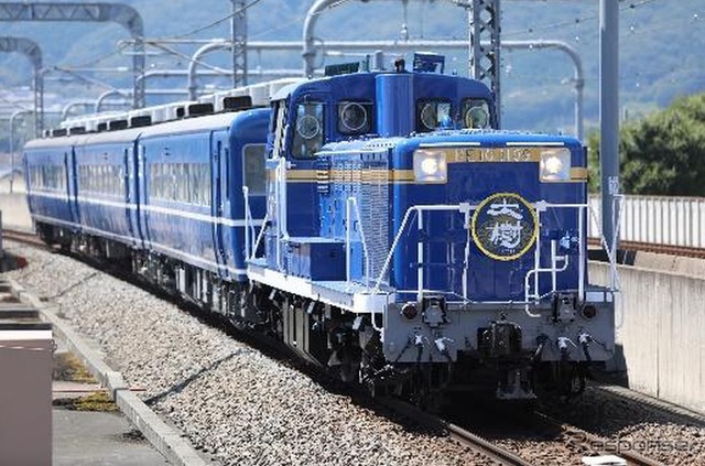 5月16日は下今市方、5月18日は鬼怒川温泉方となる元JR東日本のDE10 1109。東武へ転籍後、青色の車体に金帯と流星マークを施した北斗星色に塗り替えられた。