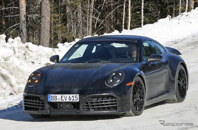 ポルシェ 911 GTS 改良新型プロトタイプ(スクープ写真)
