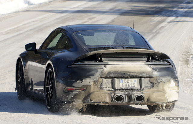 ポルシェ 911 GTS 改良新型プロトタイプ(スクープ写真)