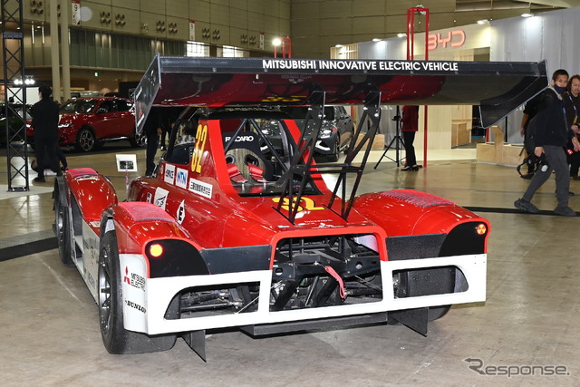 三菱MiEV Evolution III パイクスピーク・インターナショナル・ヒルクライム参戦車両(2014年。オートモビルカウンシル2023)