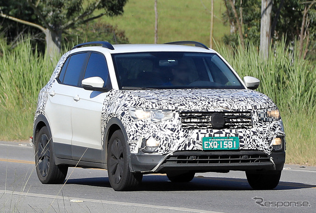 VW T-Cross 改良新型プロトタイプ(スクープ写真)