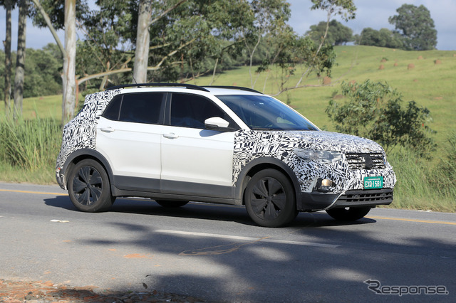 VW T-Cross 改良新型プロトタイプ(スクープ写真)