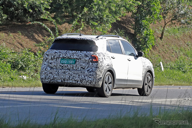 VW T-Cross 改良新型プロトタイプ(スクープ写真)