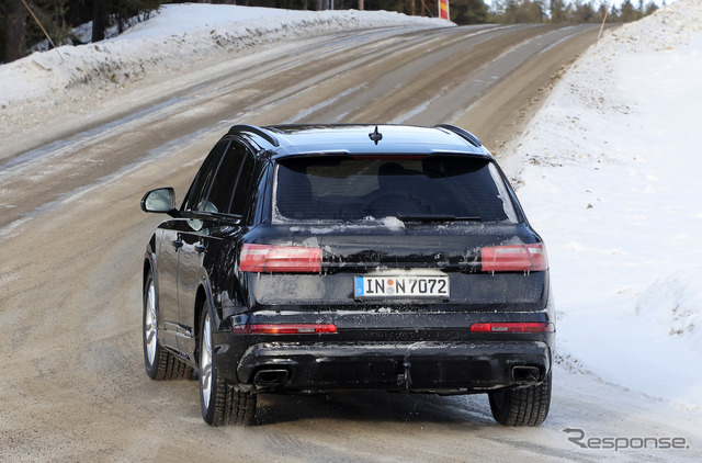 アウディ Q7 改良新型プロトタイプ(スクープ写真)