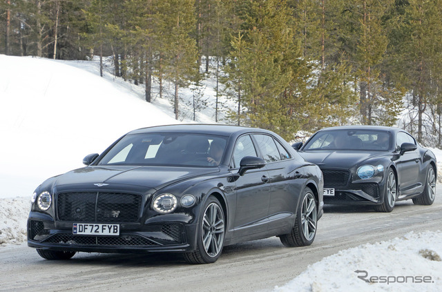 ベントレー フライングスパー V8 PHEV プロトタイプ(スクープ写真)