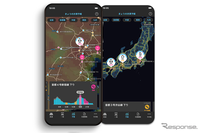 全国100地点の渋滞傾向をAIで予測