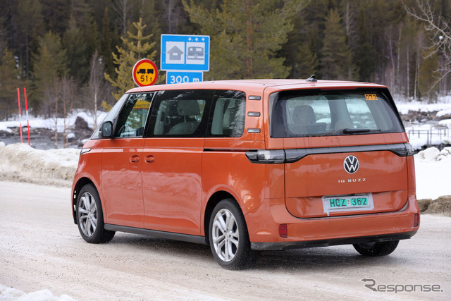 VW ID. Buzz ロングバージョン 市販型プロトタイプ(スクープ写真)