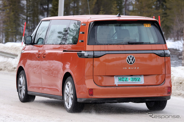 VW ID. Buzz ロングバージョン 市販型プロトタイプ(スクープ写真)