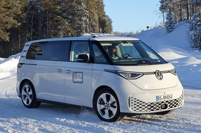 VW ID. Buzz ロングバージョン 市販型プロトタイプ(スクープ写真)