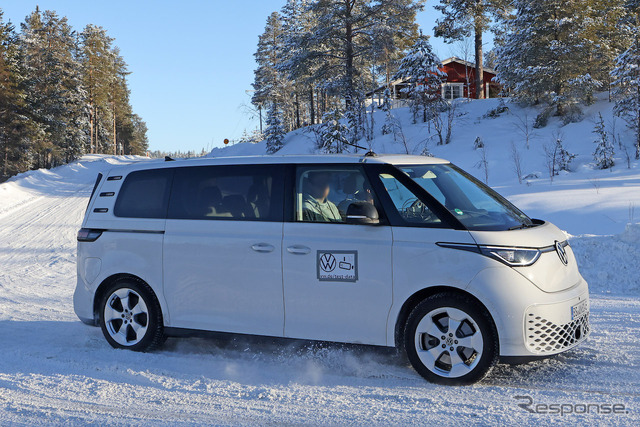 VW ID. Buzz ロングバージョン 市販型プロトタイプ(スクープ写真)