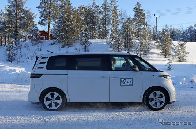 VW ID. Buzz ロングバージョン 市販型プロトタイプ(スクープ写真)