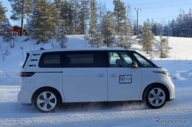 VW ID. Buzz ロングバージョン 市販型プロトタイプ(スクープ写真)