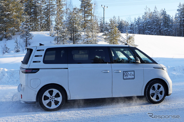 VW ID. Buzz ロングバージョン 市販型プロトタイプ(スクープ写真)