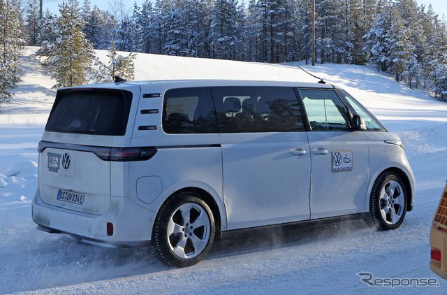 VW ID. Buzz ロングバージョン 市販型プロトタイプ(スクープ写真)