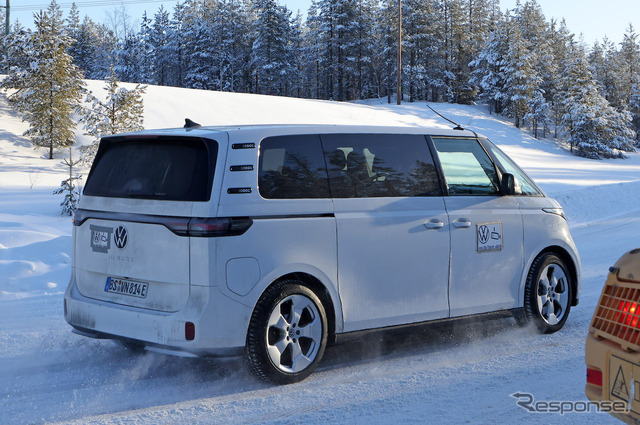 VW ID. Buzz ロングバージョン 市販型プロトタイプ(スクープ写真)