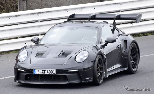 ポルシェ 911 GT2 RS 次期型プロトタイプ（スクープ写真）