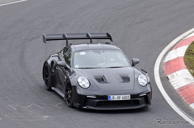 ポルシェ 911 GT2 RS 次期型プロトタイプ（スクープ写真）