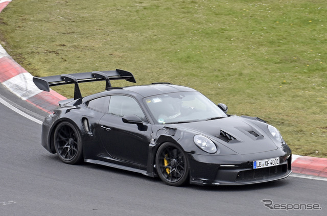 ポルシェ 911 GT2 RS 次期型プロトタイプ(スクープ写真)