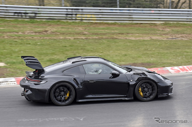 ポルシェ 911 GT2 RS 次期型プロトタイプ（スクープ写真）