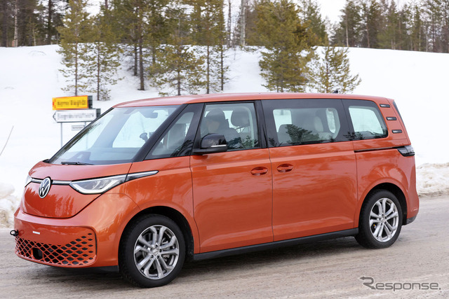 VW ID. Buzz ロングバージョン 市販型プロトタイプ(スクープ写真)