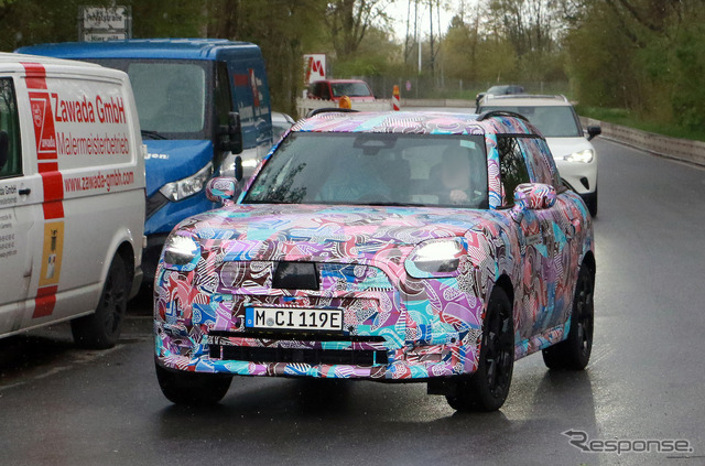 MINI クロスオーバーEV 次期型プロトタイプ(スクープ写真)