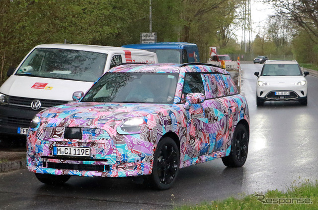 MINI クロスオーバーEV 次期型プロトタイプ(スクープ写真)